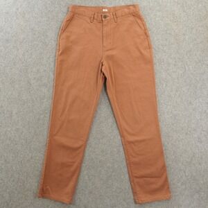 Katin Pants Mens 31 Copper Brown Chino Flat Front Mid Rise Zip Fly Cotton Casual